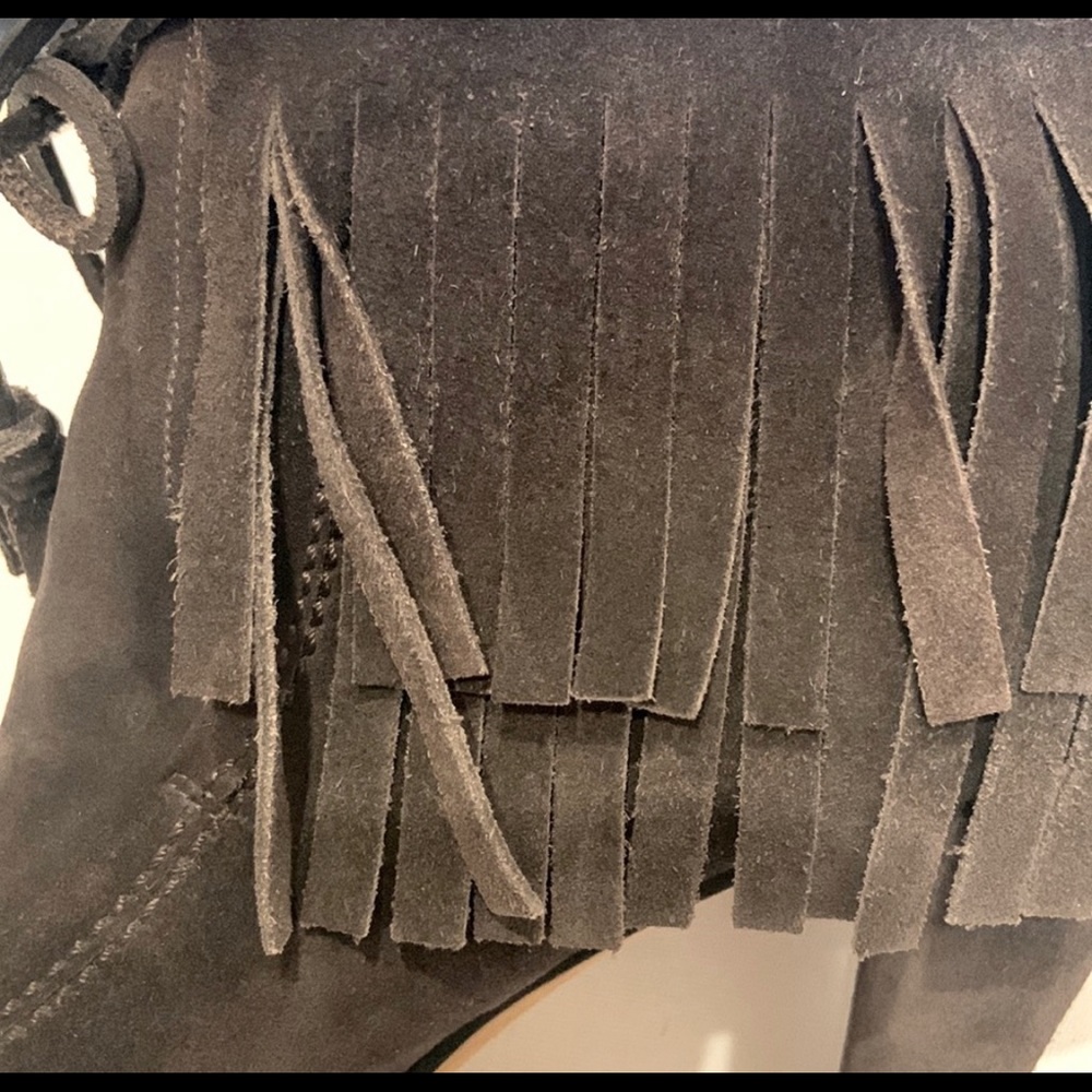 Authentic Gucci chocolate fringe bootie - Picture 8 of 10